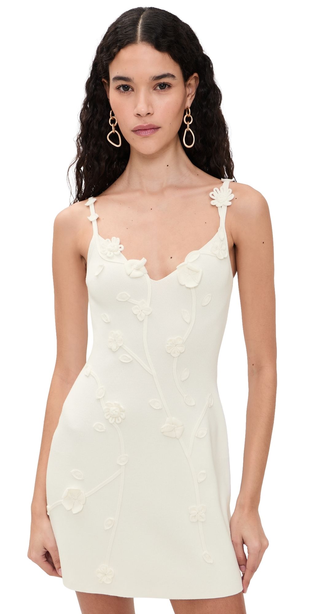 Cult Gaia Flora Knit Dress Off White XS