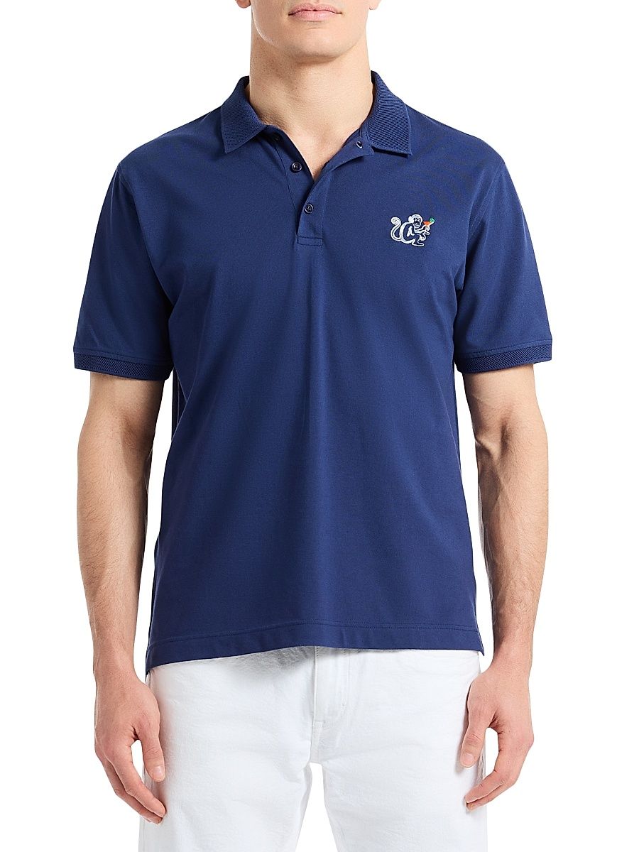 Men's Monkey Business Stretch-Cotton Polo Shirt - Navy - Size XXL