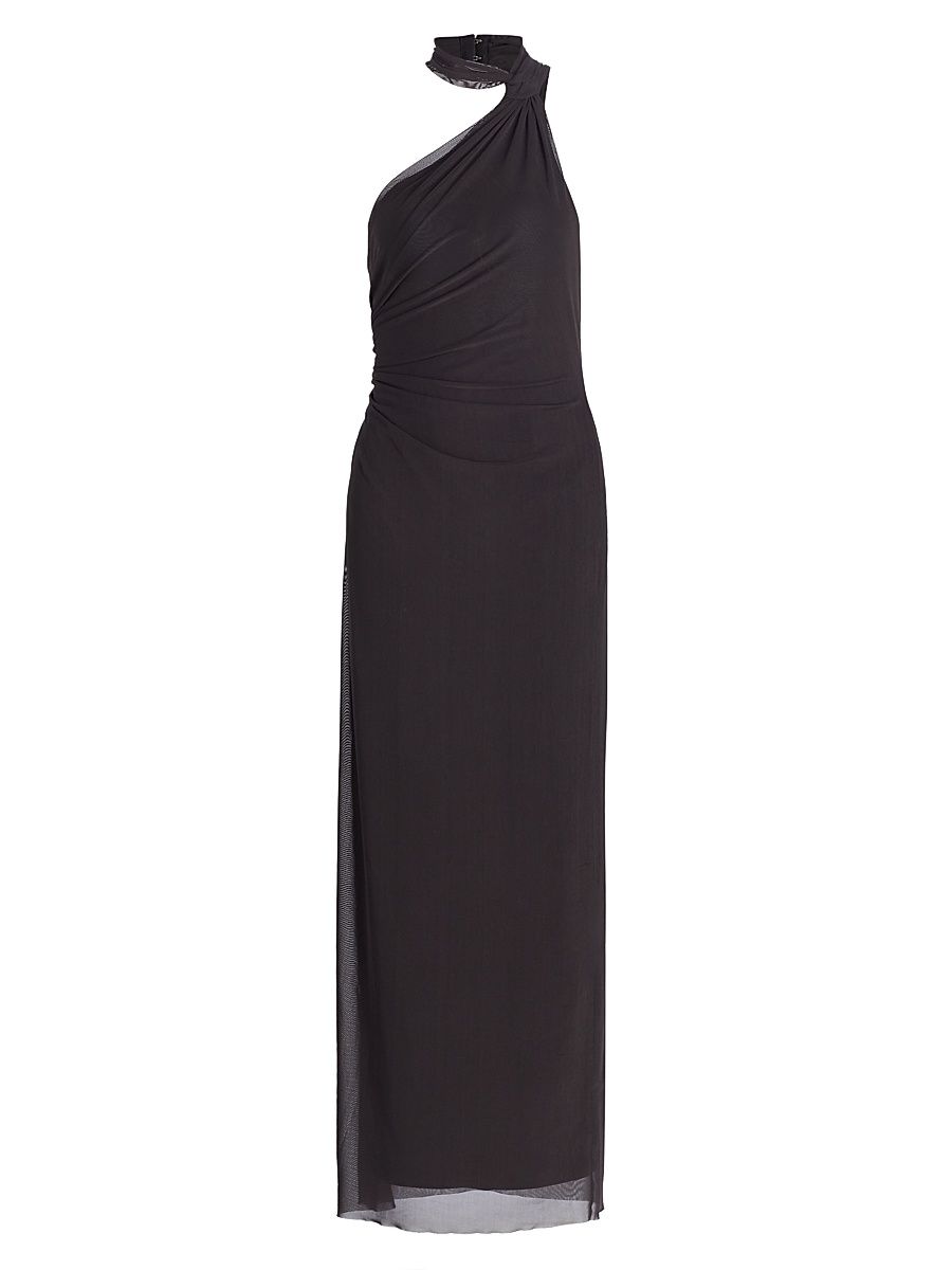 Women's Avni One-Shoulder Maxi Dress - Charcoal - Size 10