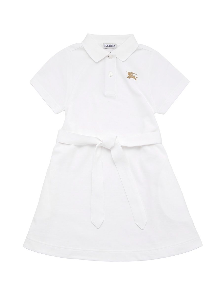 Baby Girl's, Little Girl's &Big Girl's Polo Shirtdress - White - Size 8