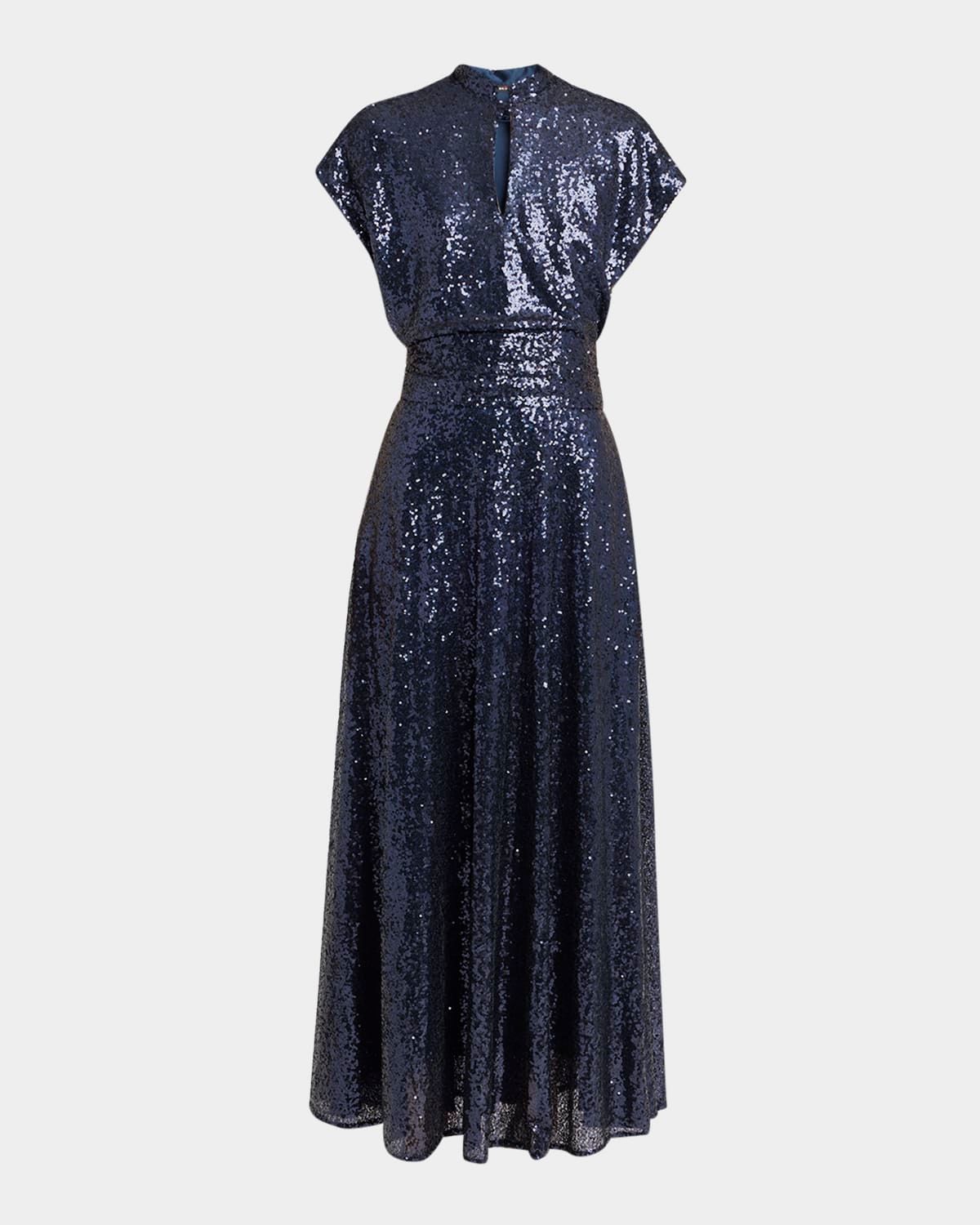 Sequined Silk-Blend Dress