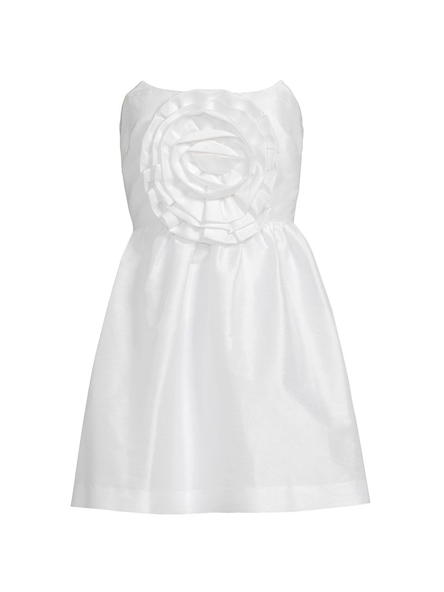 Women's Tatum Taffeta Minidress - White - Size 12