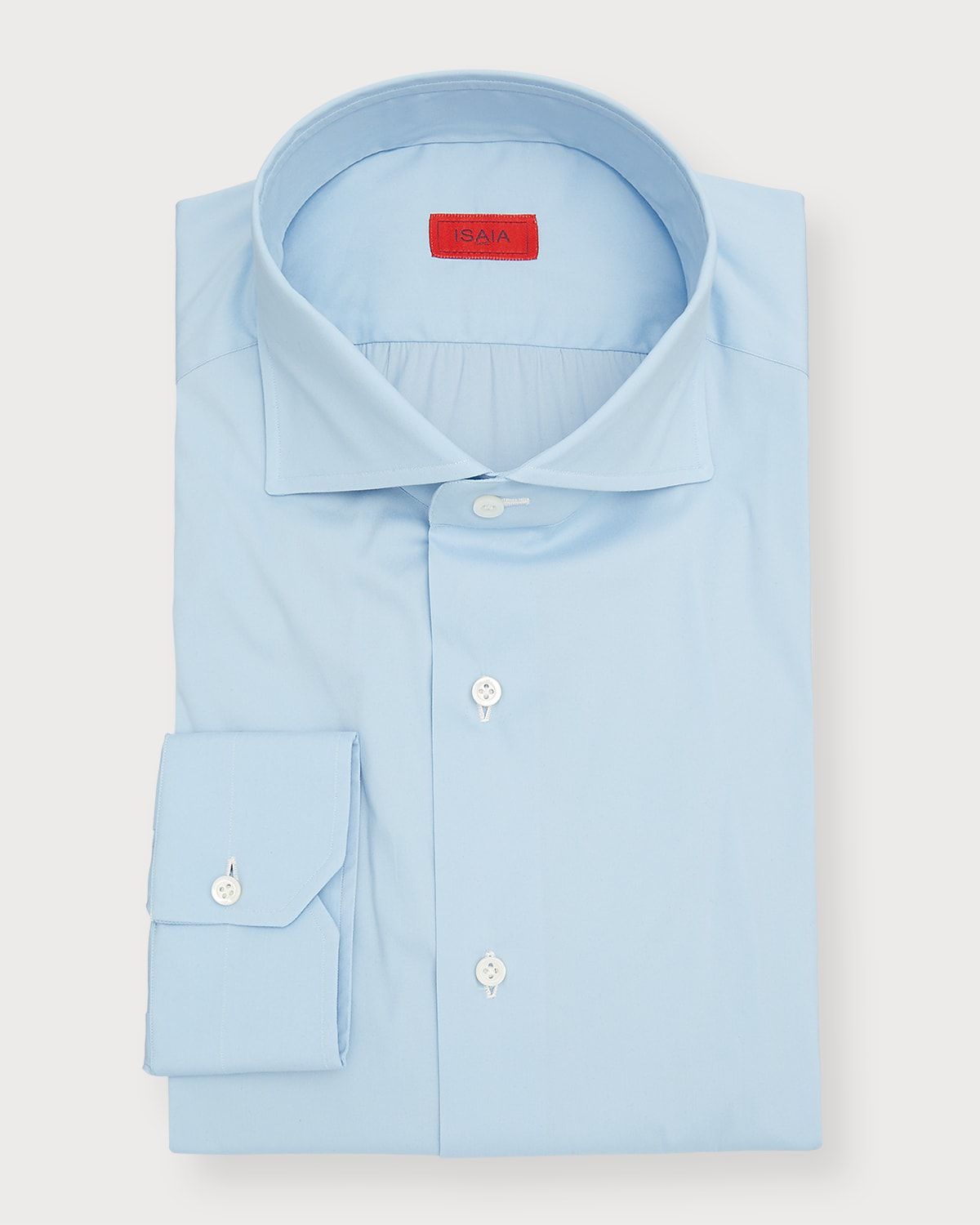 Men & apos;s Solid Long-Sleeve Cotton Dress Shirt