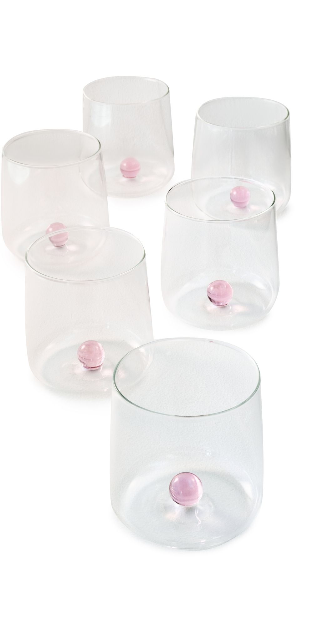 Zafferano Bilia Tumbler Set of 6 Pink One Size