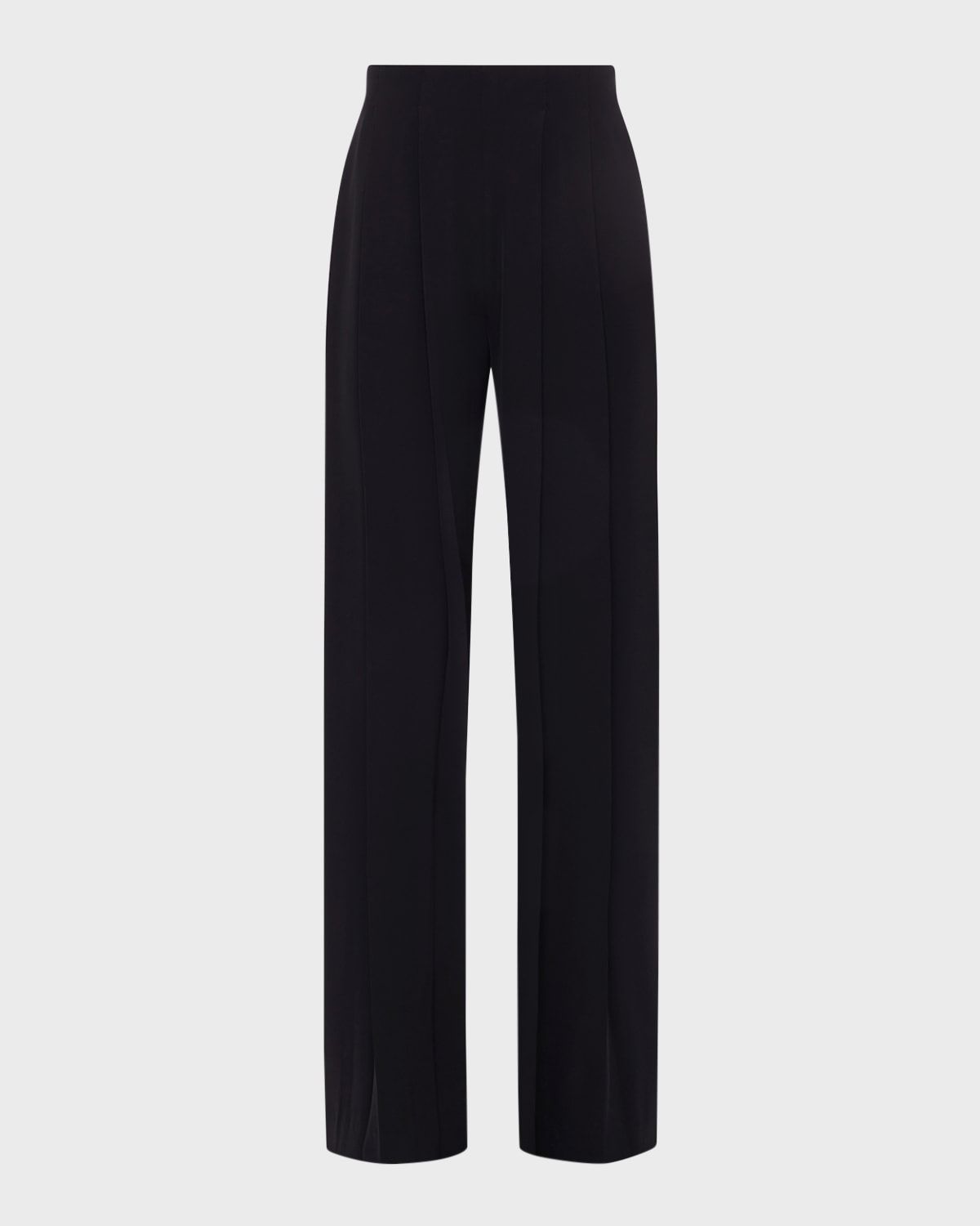 Nova Mid-Rise Wide-Leg Pleated Pants