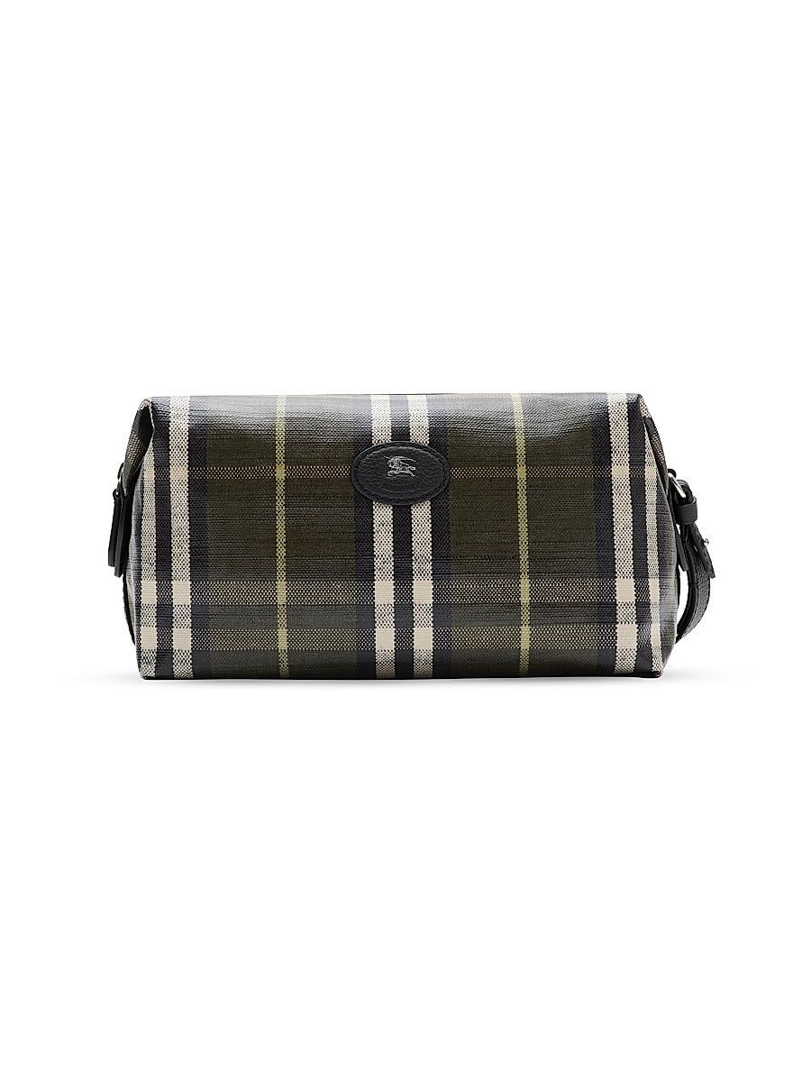 Men's Highlands Check Washbag - Thicket