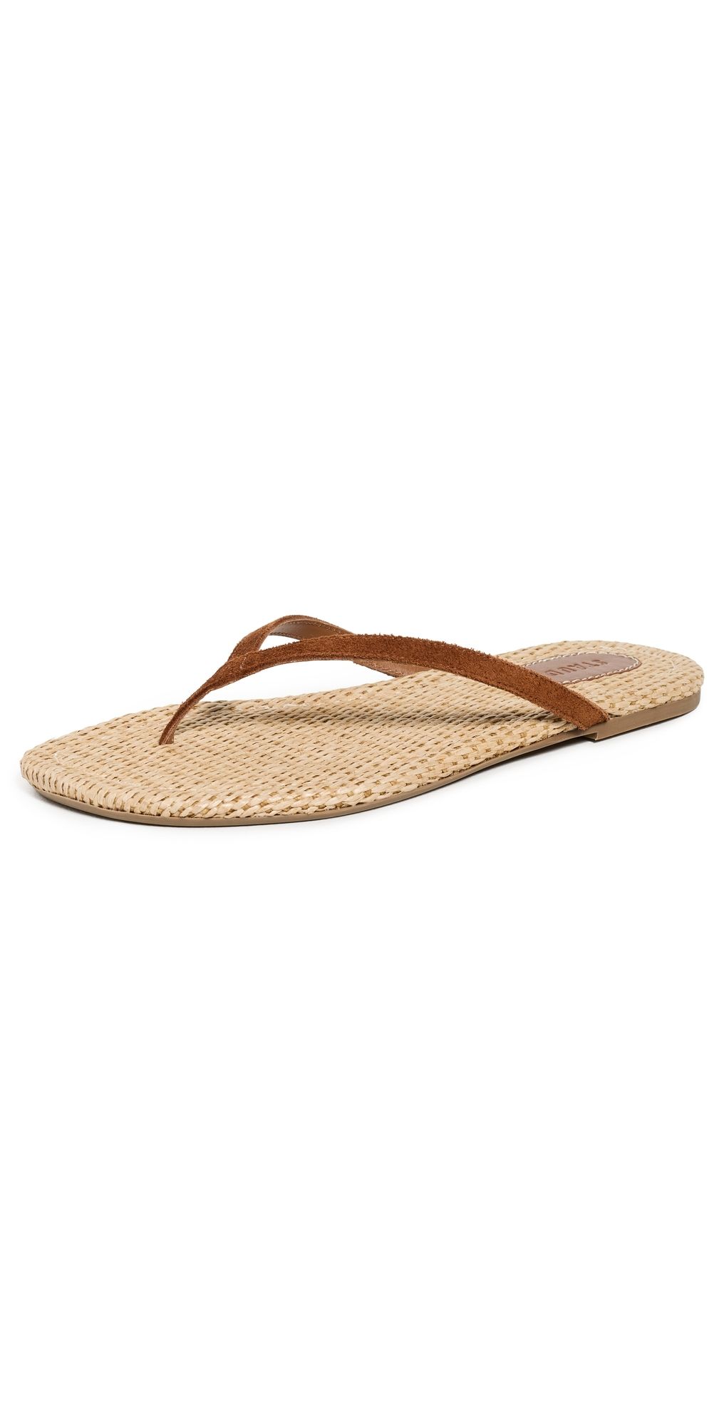 STAUD Freja Thong Sandals Tabac 38