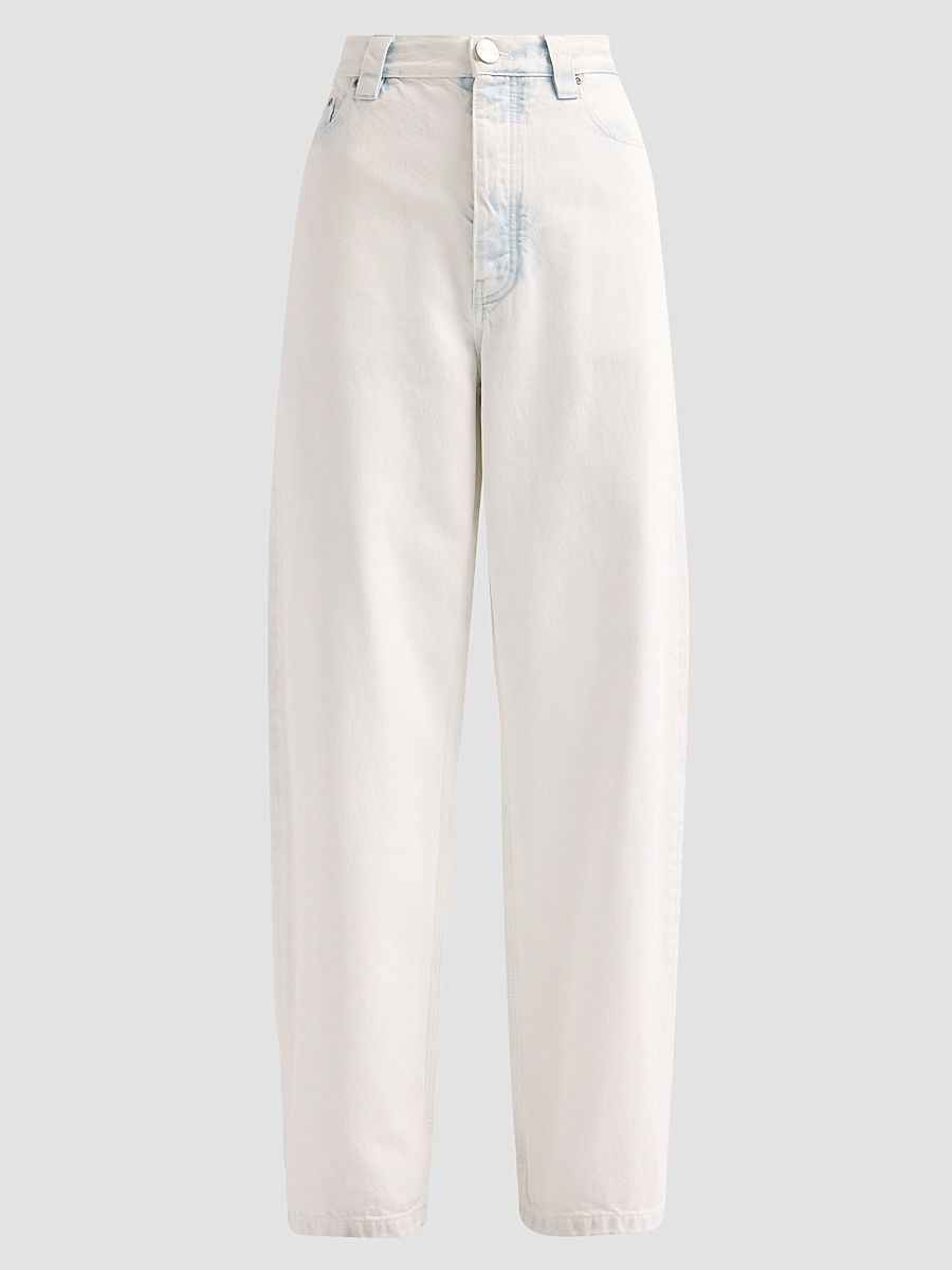 Women's Bow Bleached Denim High-Rise Jeans - Light Wash - Size 24