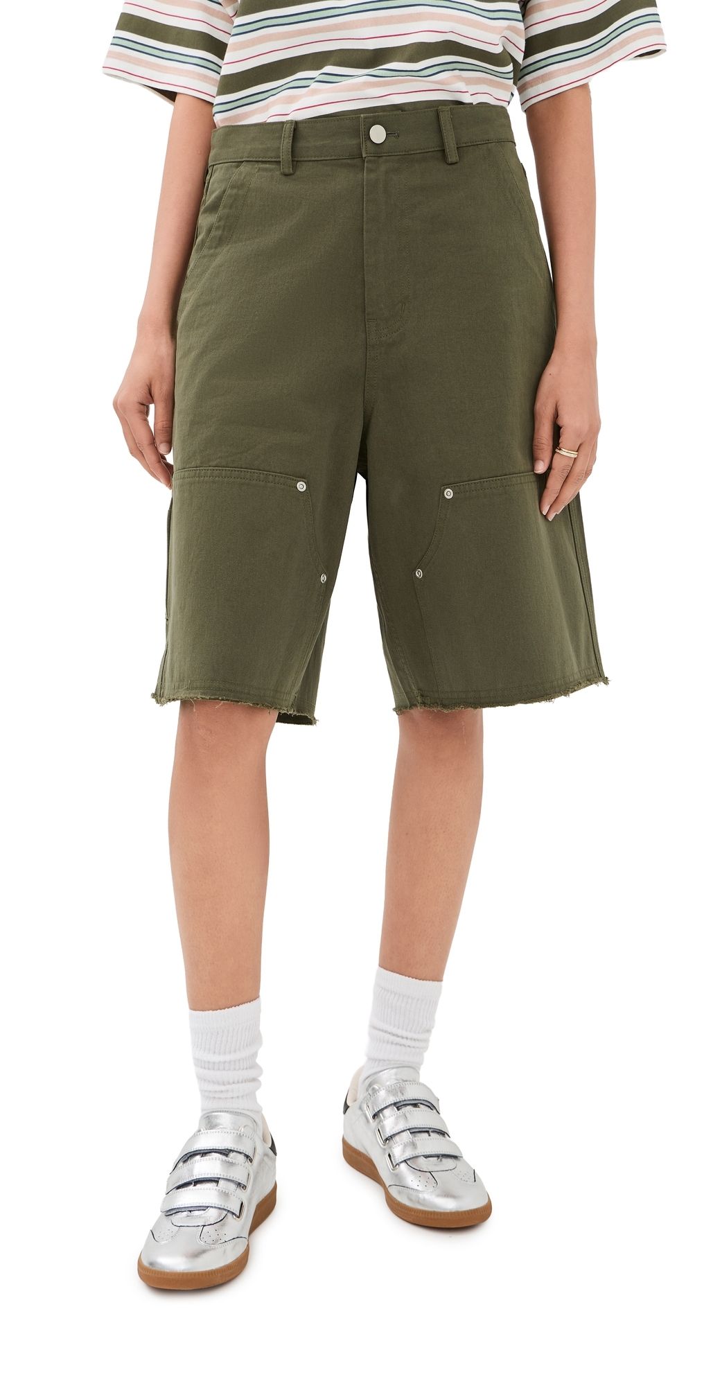 HALFBOY Cargo Shorts Military Green M