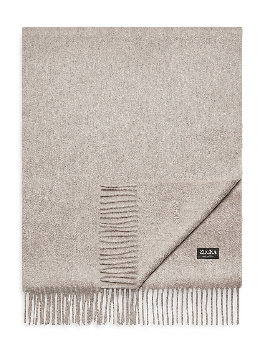 Men's Oasi Cashmere Scarf - Beige - Size 0