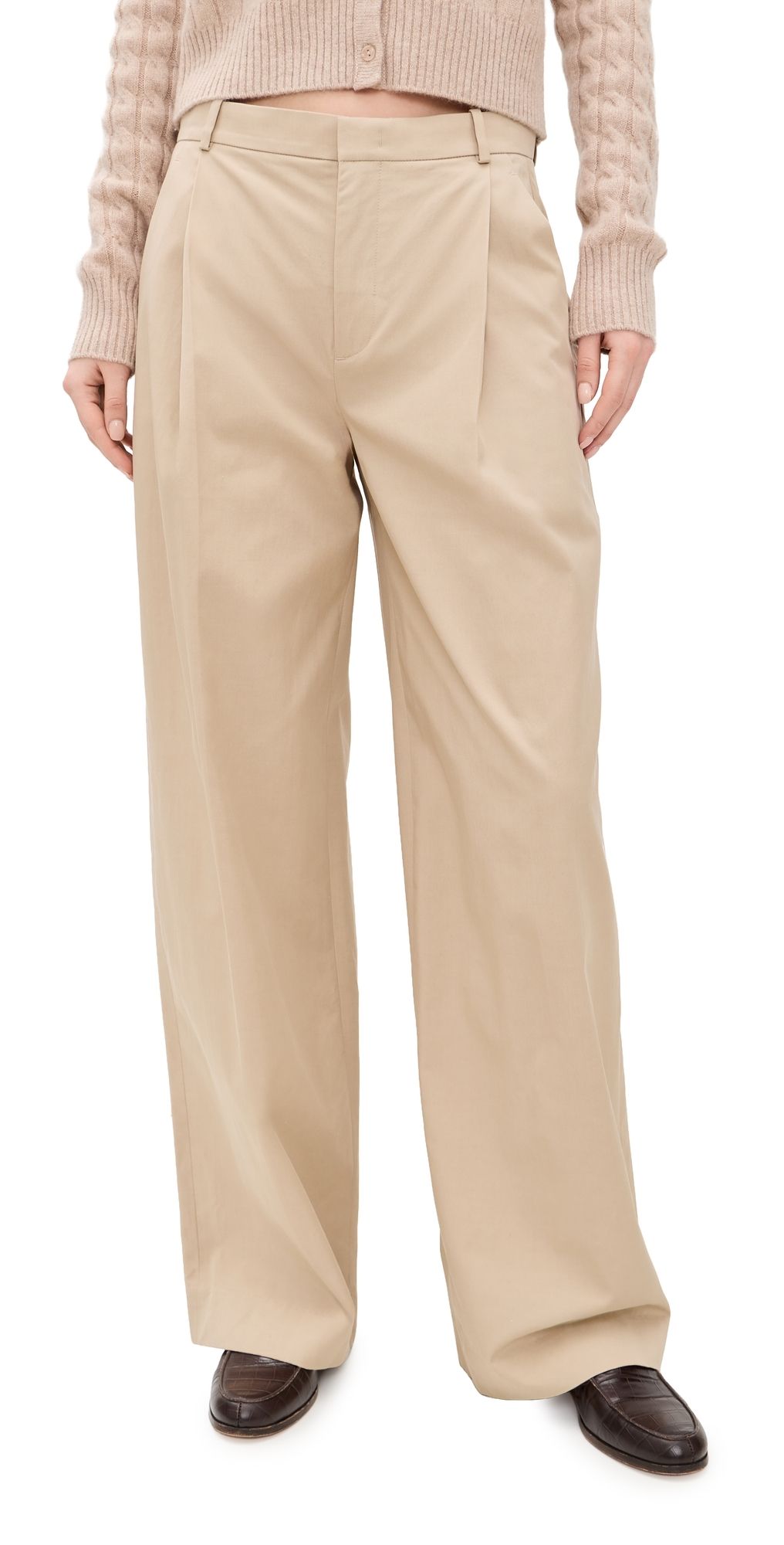 Vince Camille Wide Leg Trousers Wheatstone 0