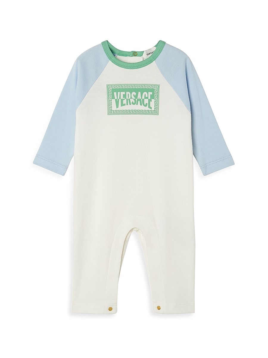 Baby Boy's Logo Cotton Coverall - Ivory - Size 9 Months