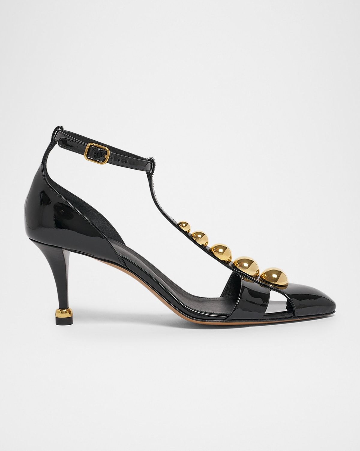 70mm Cleia Studded Patent Leather Pumps