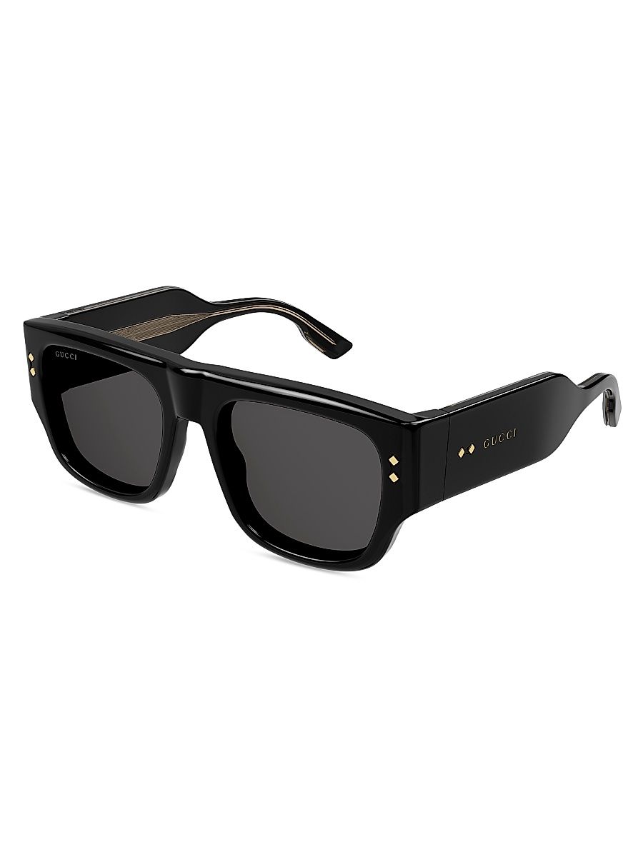 Men's Nouvelle Vague 54MM Square Acetate Sunglasses - Black