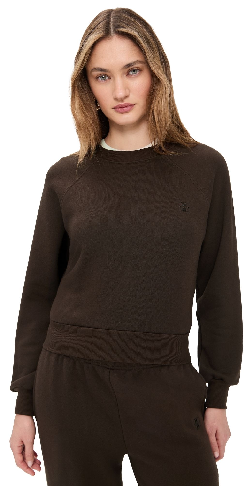 Éterne Shrunken Raglan Sweatshirt Espresso S