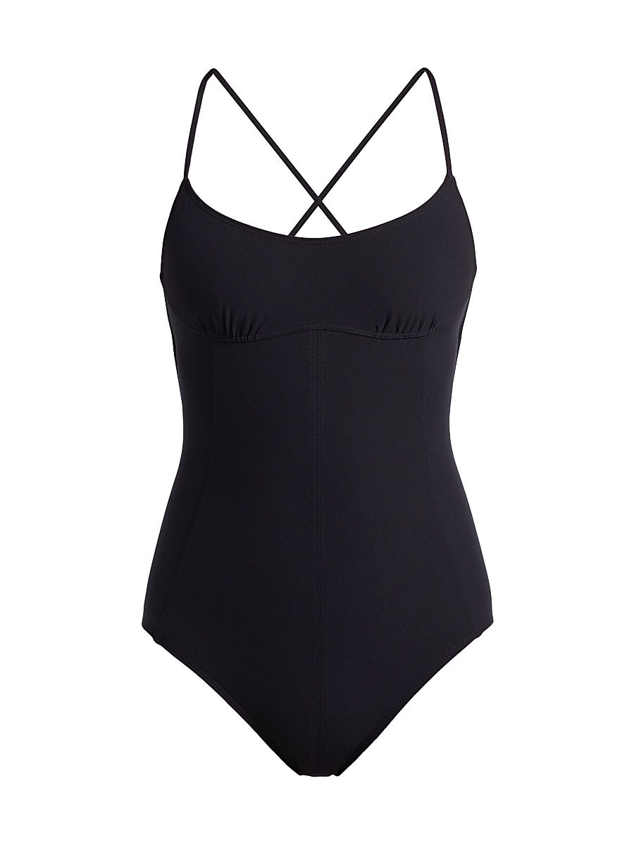 Women's Positano Maillot One-Piece Swimsuit - Noir - Size XL