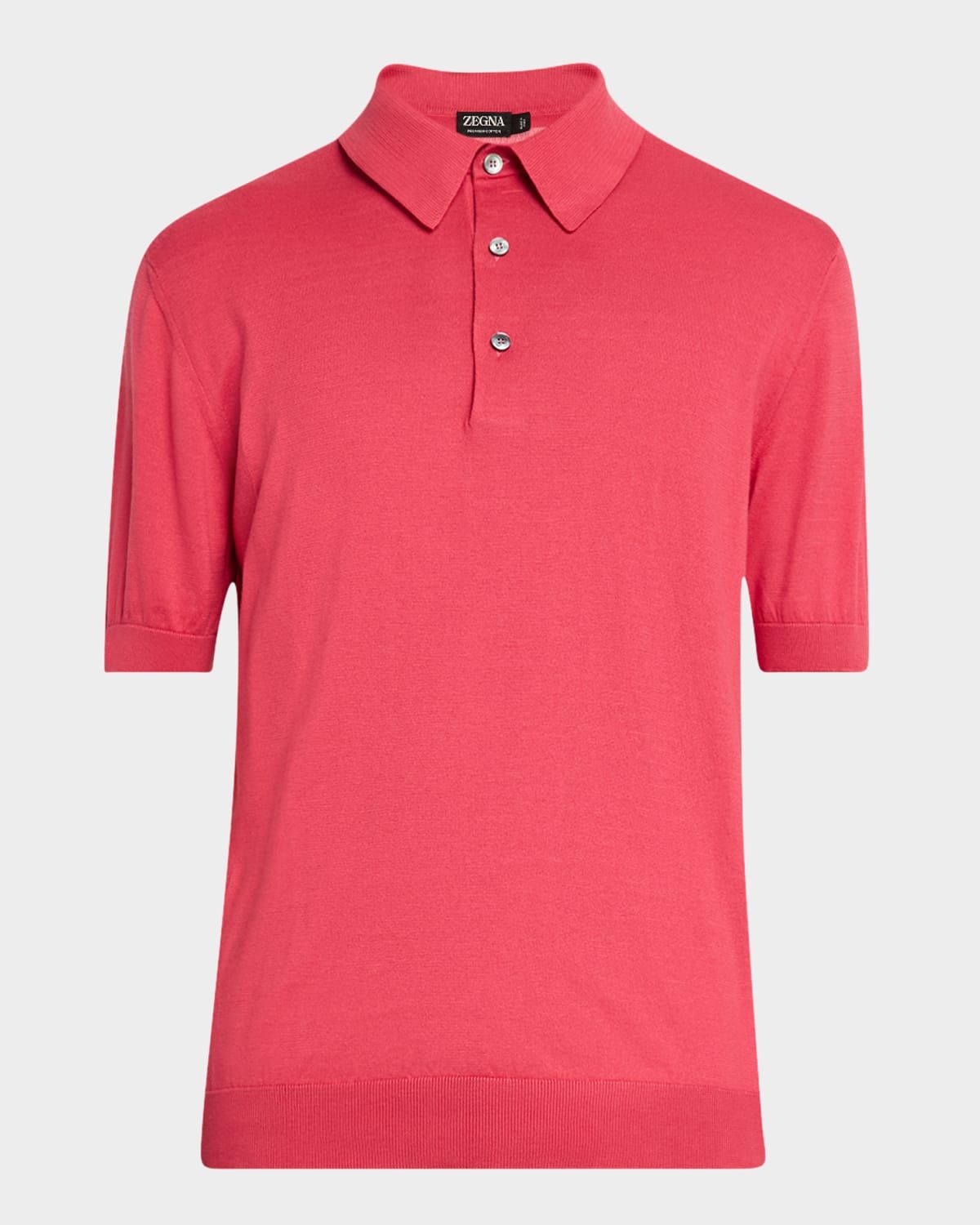 Men & apos;s Premium Cotton Short-Sleeve Polo Sweater