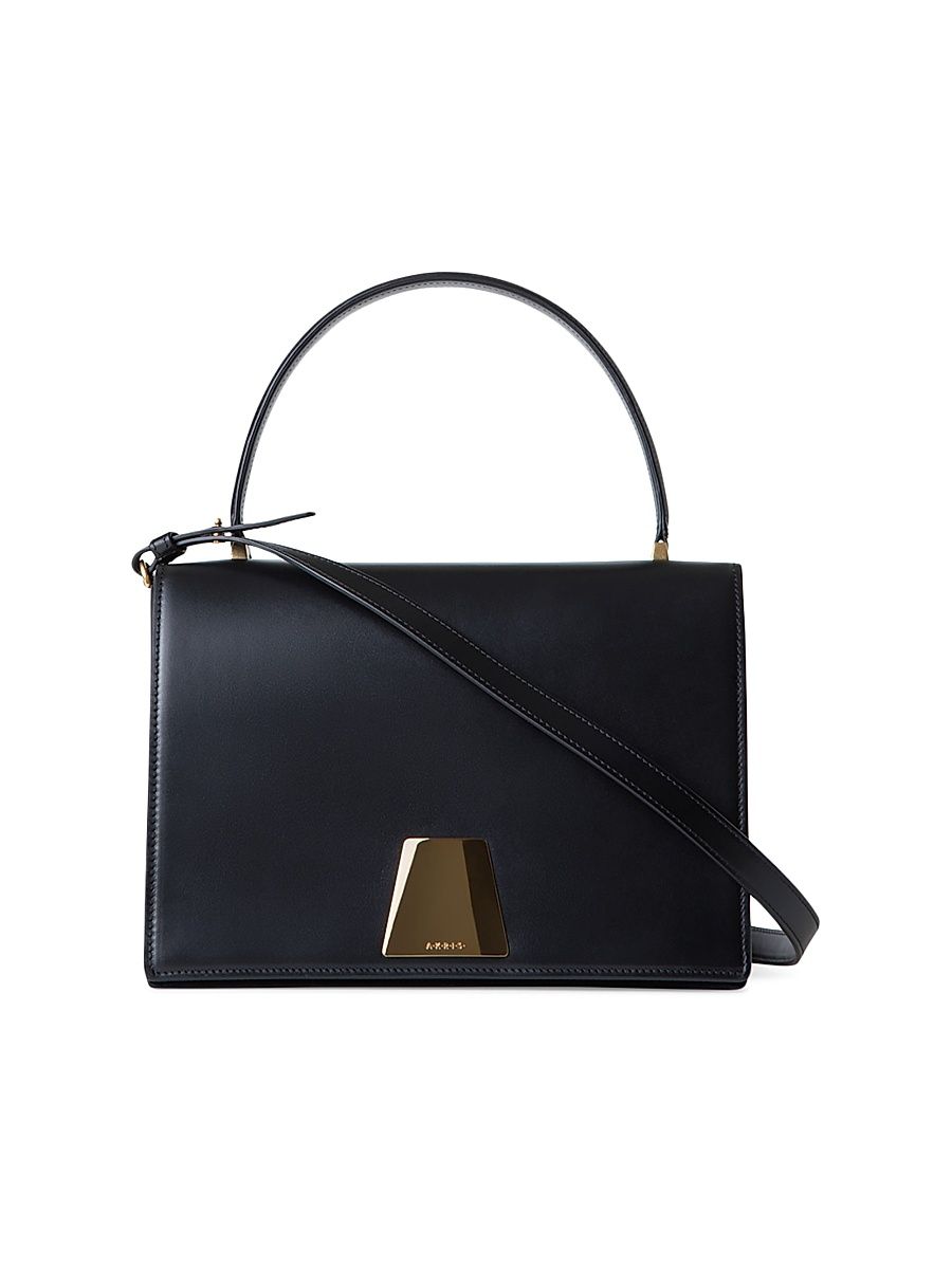 Women's Alice Leather Top Handle Bag - Black