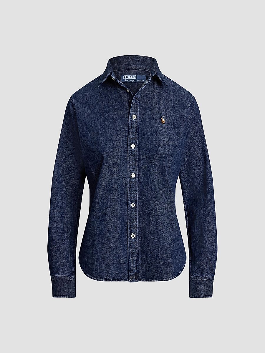 Polo Ralph Lauren Women's Cotton Denim Shirt - Tofty Wash - Size 4