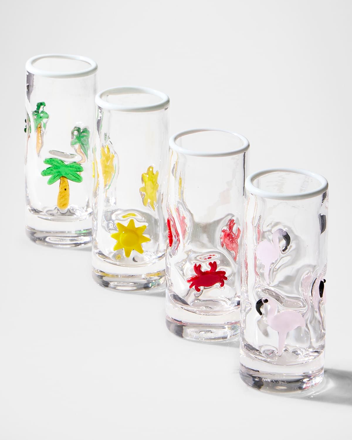 Summer Fun 2.8 oz. Shot Glasses, Set of 4