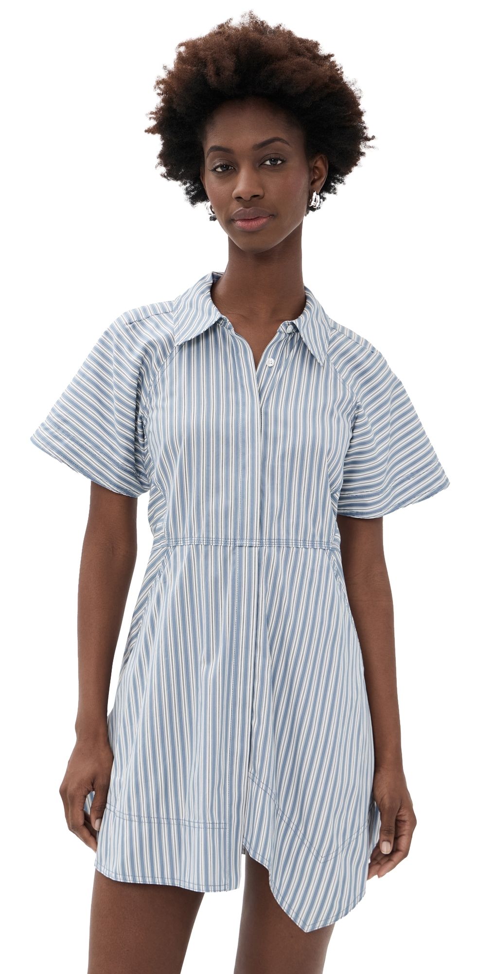 A. L.C. Julie Dress White/Steel Blue 8