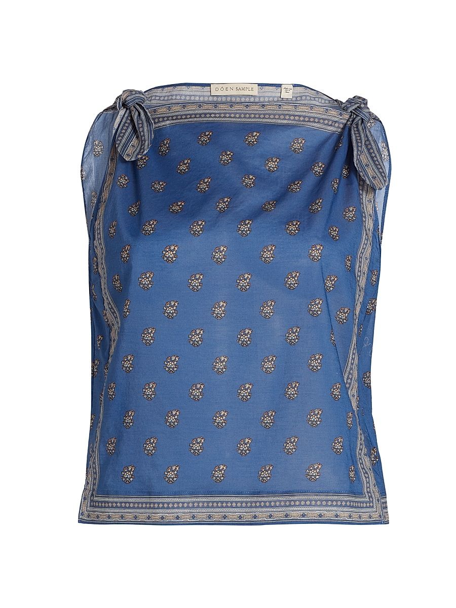 Women's Amalia Floral Shoulder Tie Top - Eartha Paisley - Size Medium