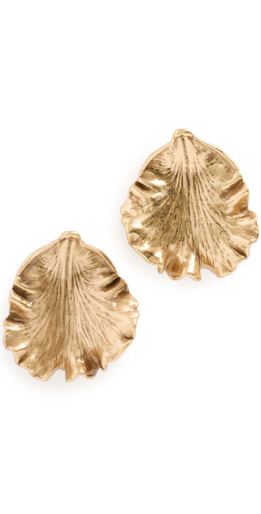 Cult Gaia Iris Earrings Antique Brass One Size
