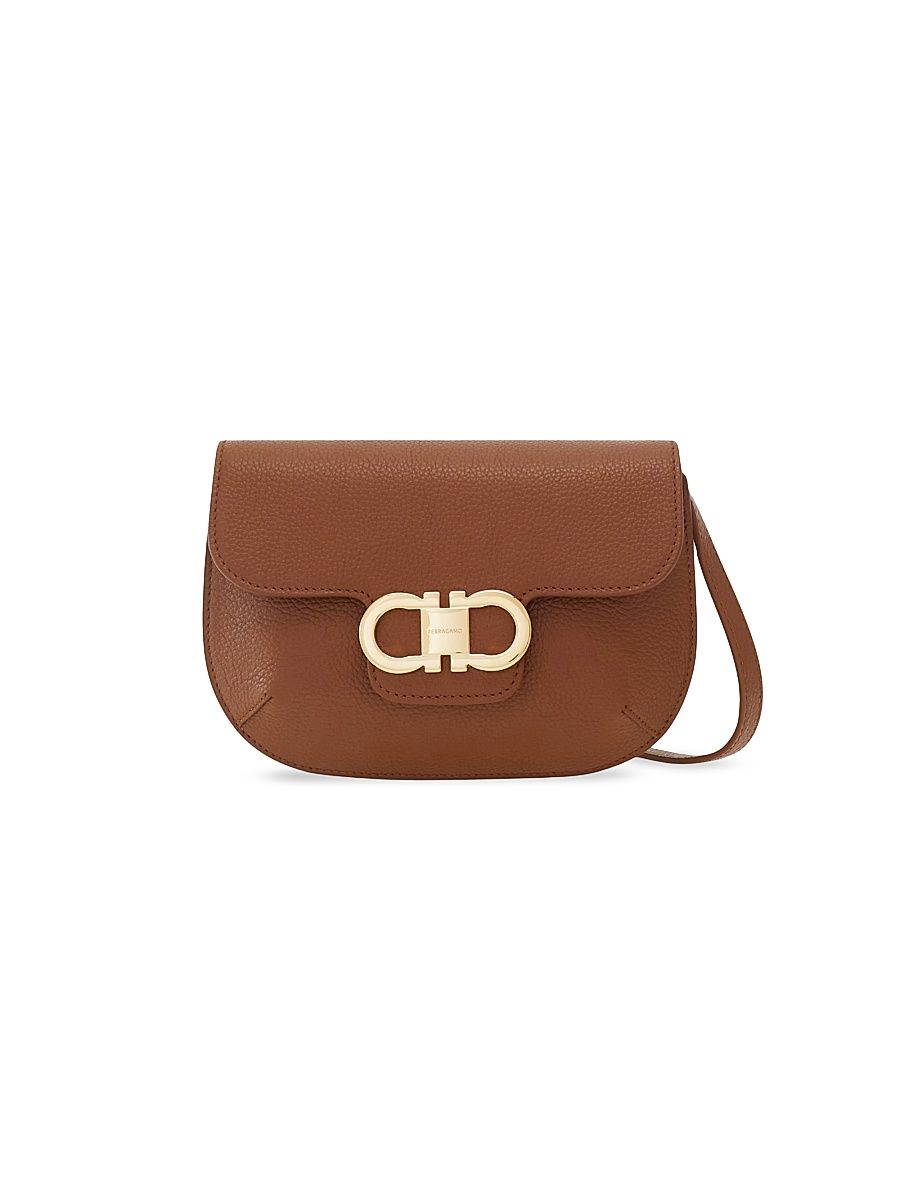 Women's Lizzy Faux Leather Crossbody Bag - New Cognac