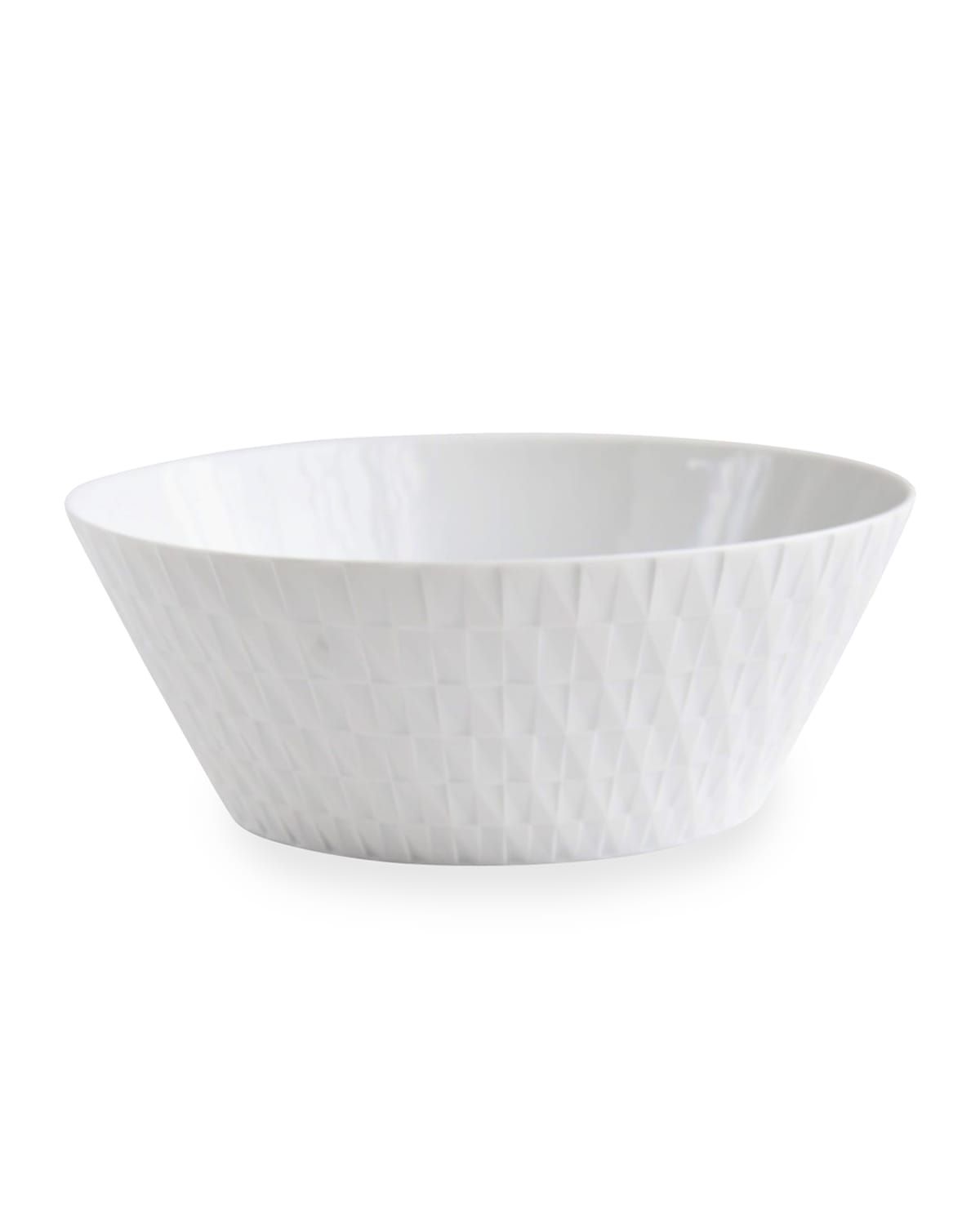 Twist White Salad Bowl, 9.5"