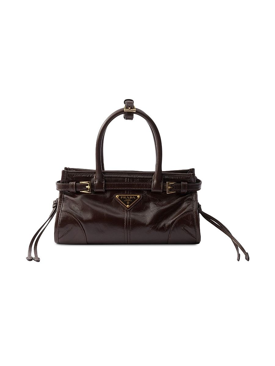 Women's Bonnie Leather Mini Top Handle Bag - Light Brown