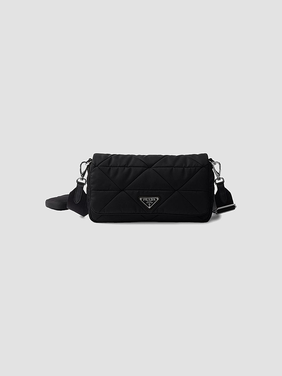 Prada Women's Padded Re-Nylon Shoulder Bag - Black
