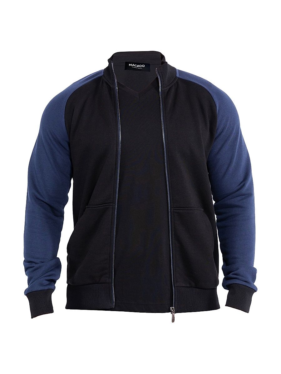 Men's Zipper Sweatshirt - Black - Size Large