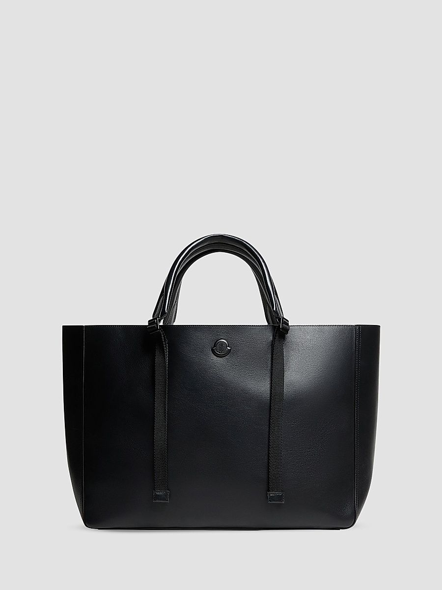 Men's Carlo Tote Bag in Leather - Black