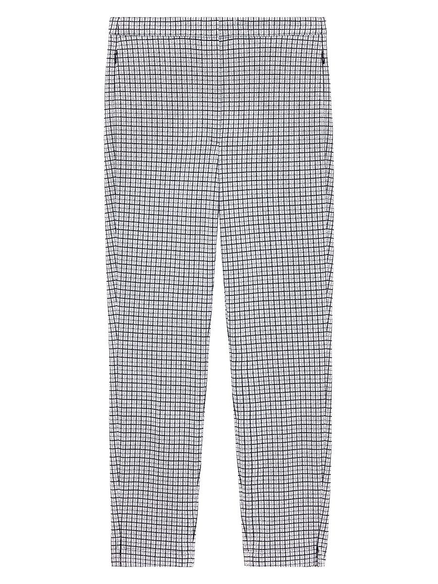 Women's Grid High-Rise Tapered Pants - Fog Multi - Size 16