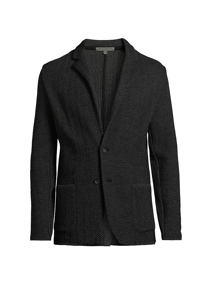 Men's Fortezza Wool Sport Jacket - Black - Size XL
