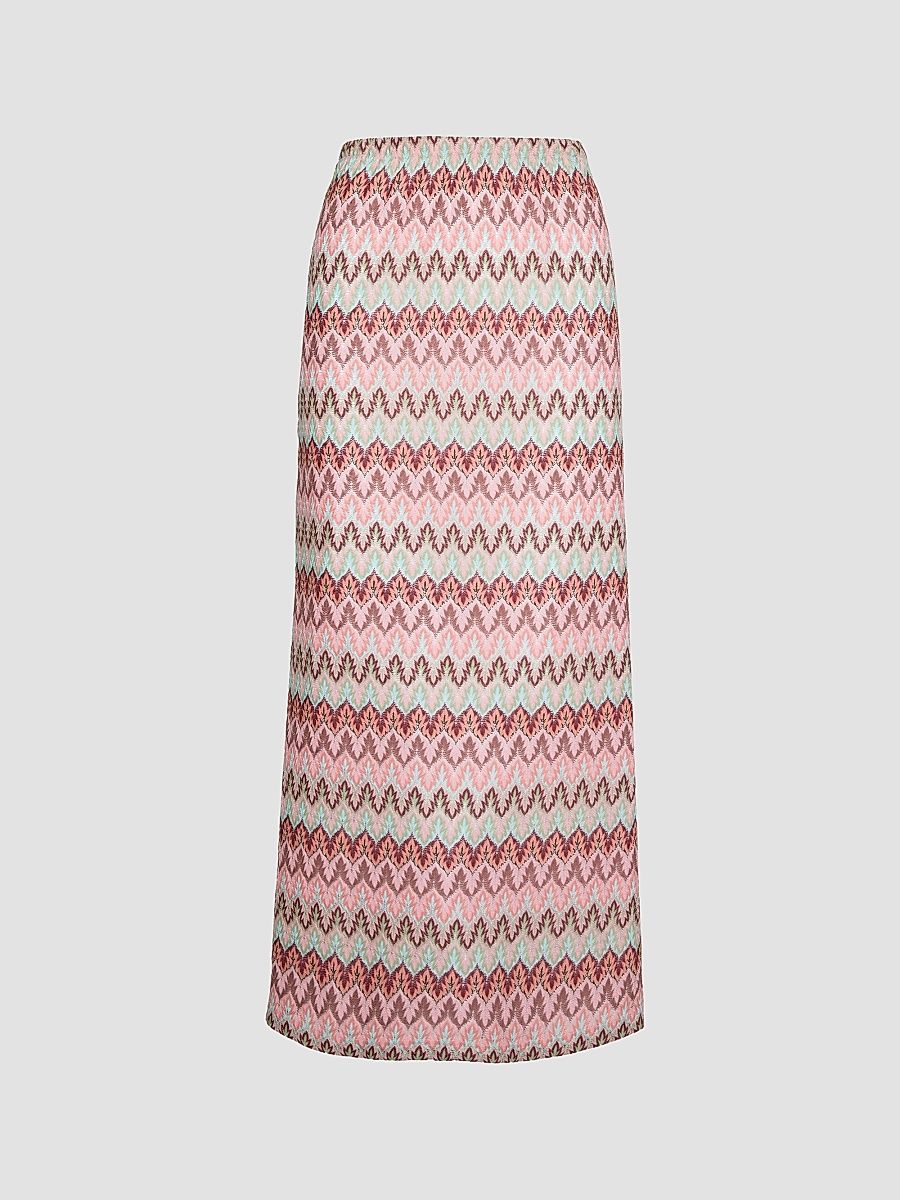 Women's The Zoey Maxi Skirt - White Multi - Size XXXS