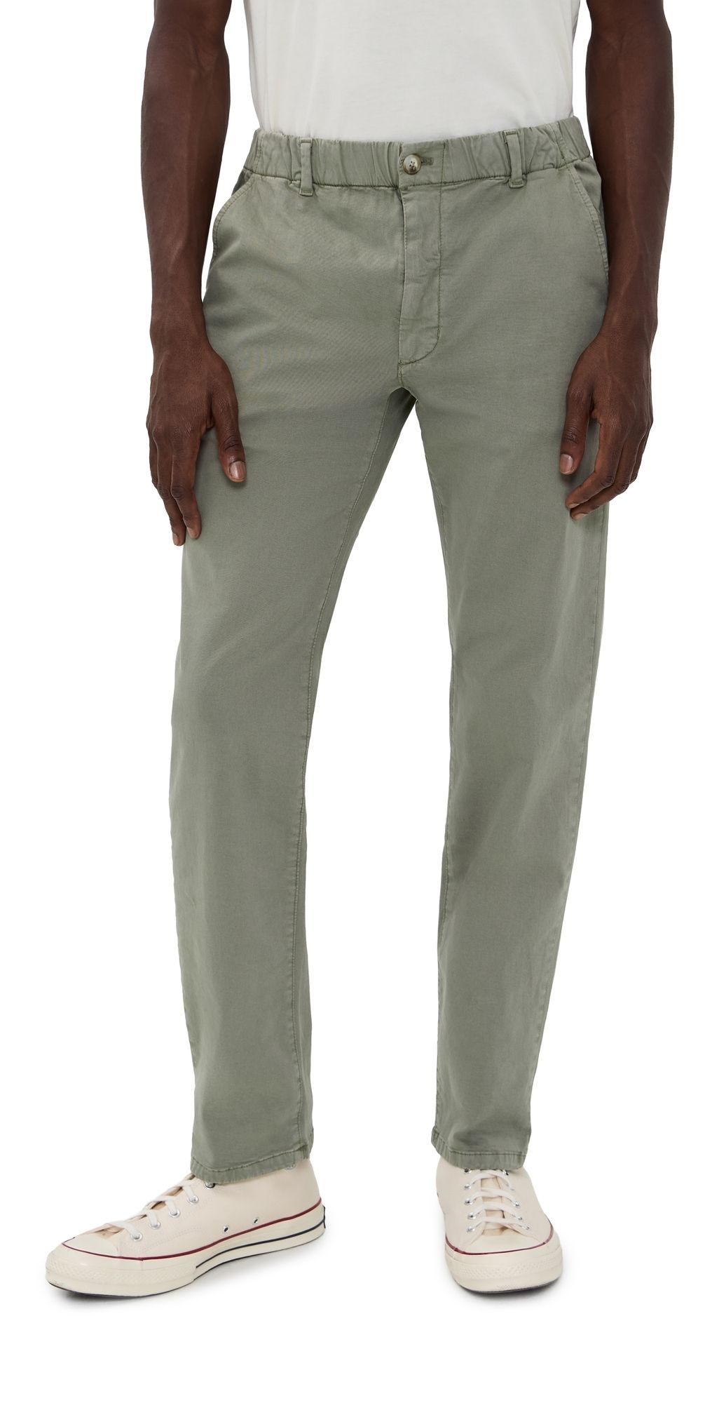 Marine Layer Saturday Twill Chino Slim Straight Jeans Vetiver L