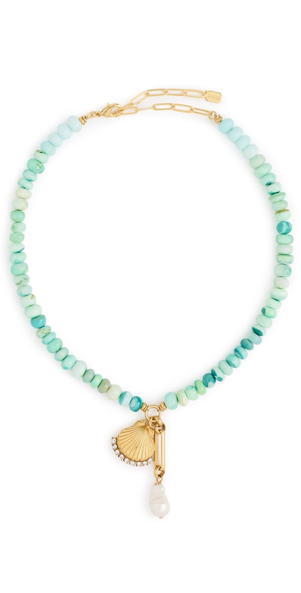 Elizabeth Cole Shellica Necklace Turquoise One Size