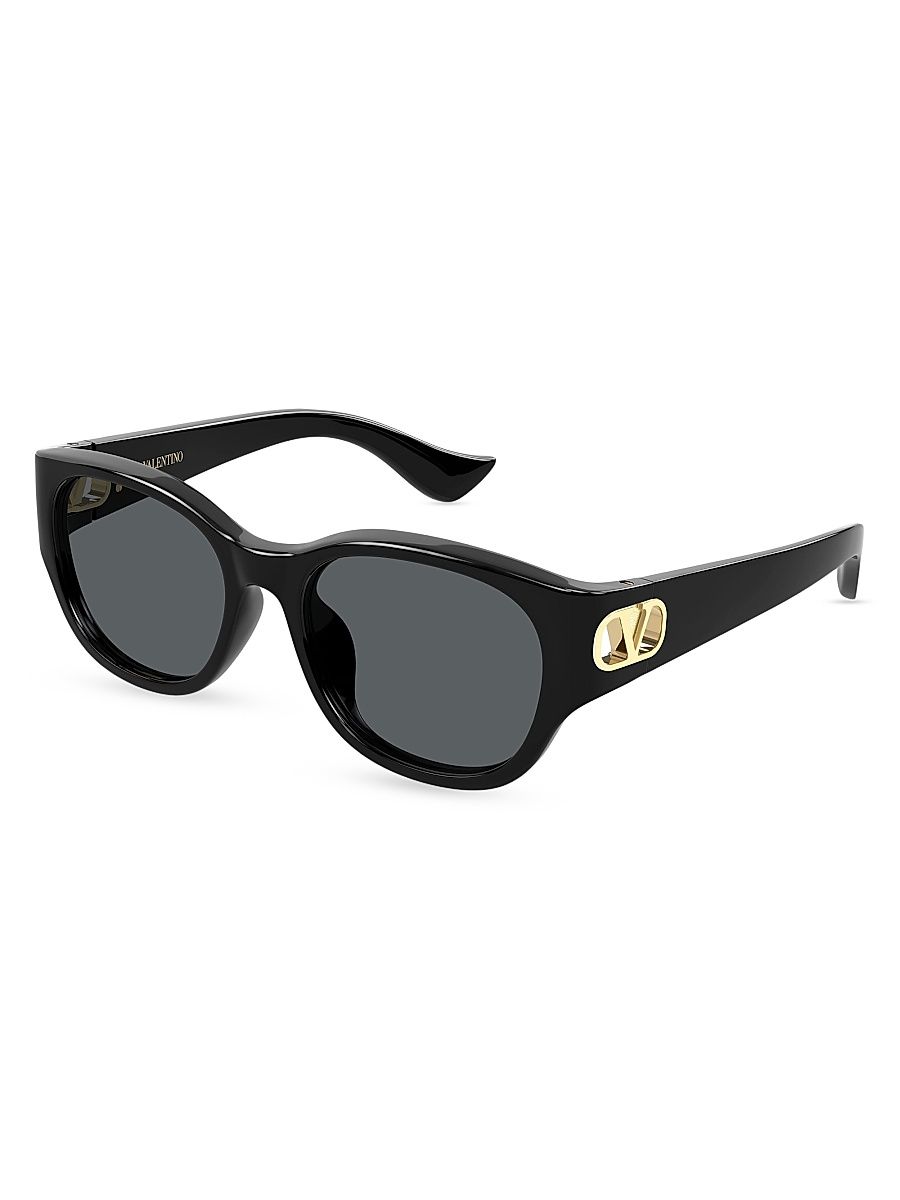 Women's Vain Light 55MM Square Sunglasses - Black