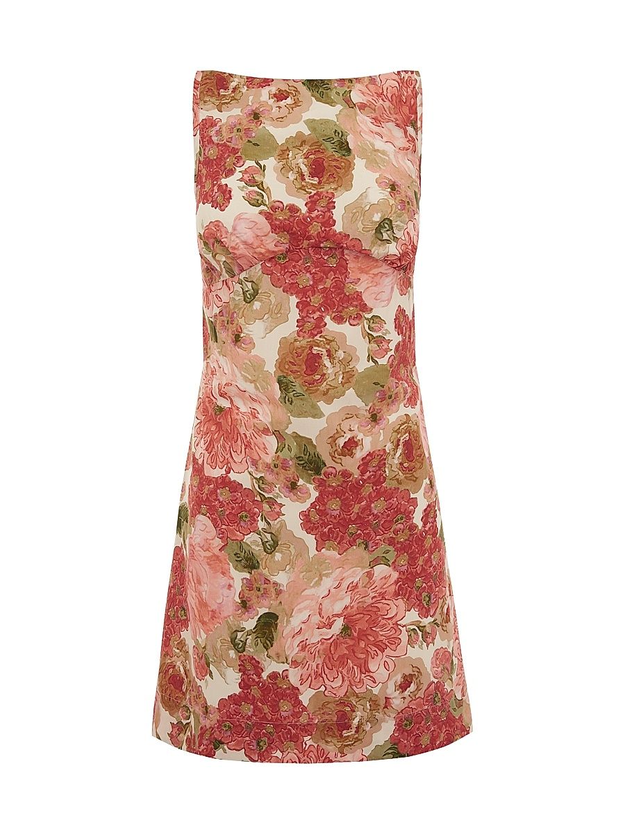 Women's Tapestry Caroline Floral Minidress - Dahlia - Size XL