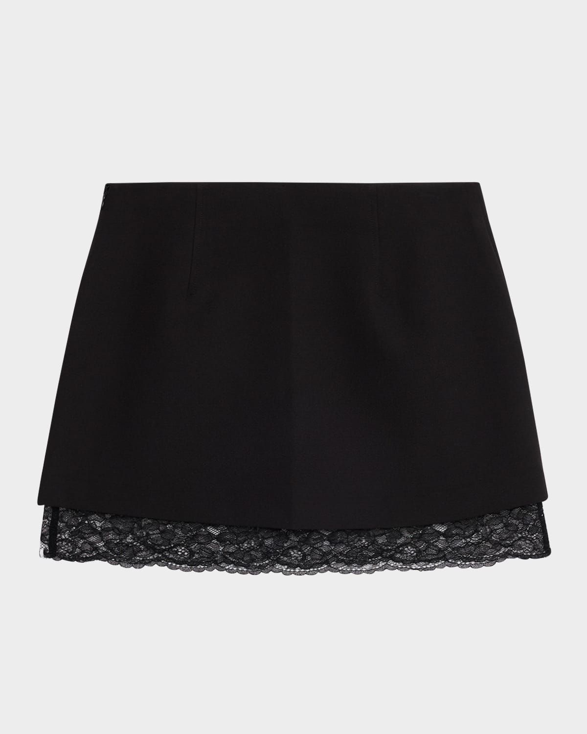 Leland Lace Combo Mini Skirt