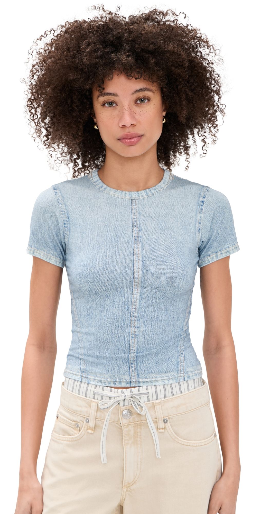 rag & bone Miramar Jersey Baby Tee Aria L