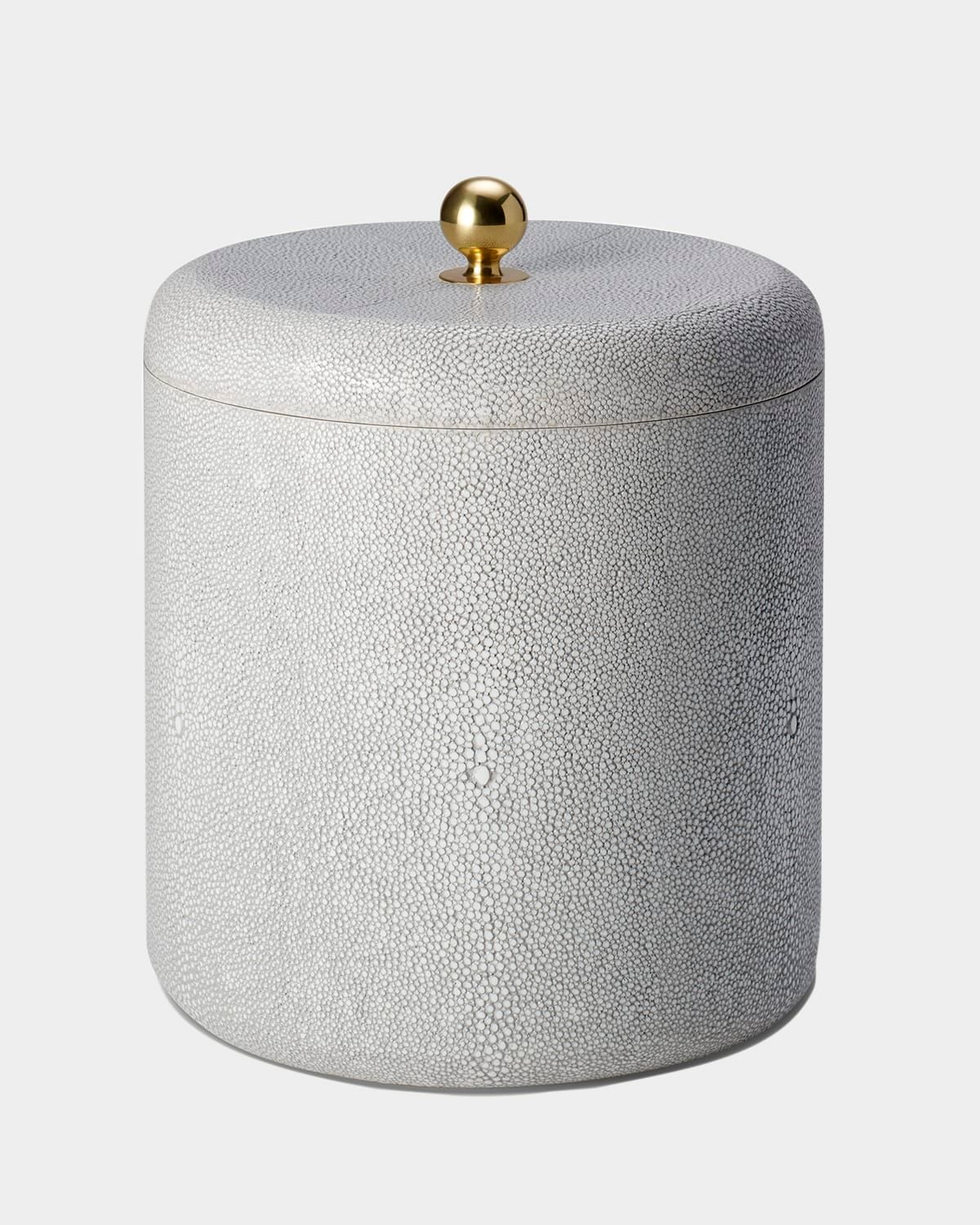 Faux Shagreen Ice Bucket, Chocolate