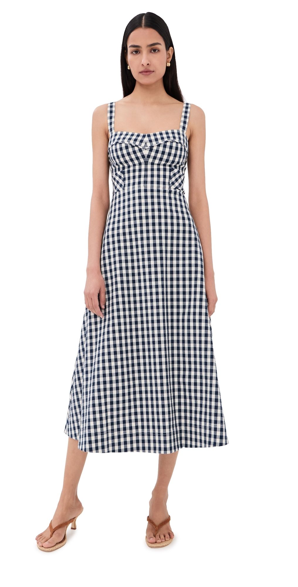 Veronica Beard Aila Dress Navy/Dove 6