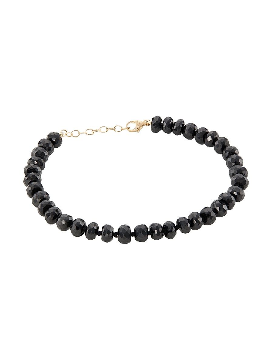 Women's Oracle Faceted Black Spinel Bracelet - Black