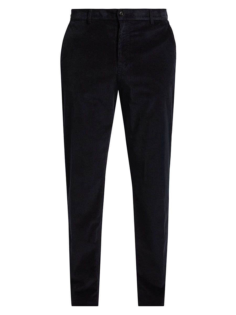 Men's Flat Front Sport Trousers - Dark Blue - Size 36