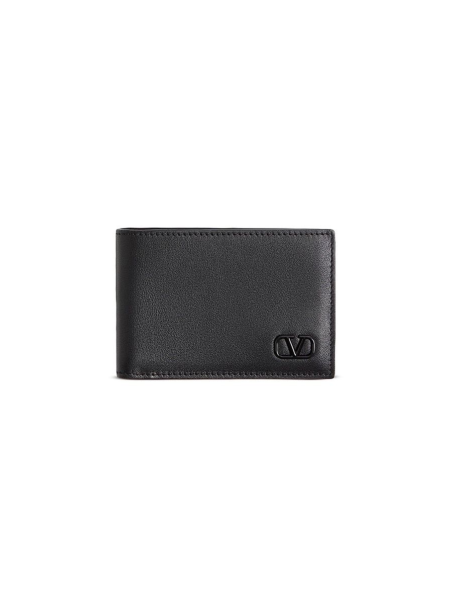 Men's VLogo Signature Wallet for US Dollars - Black