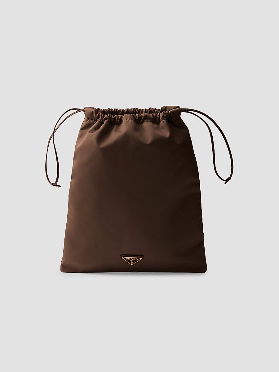 Prada Women's Wish Re-Nylon Pouch - Dark Brown