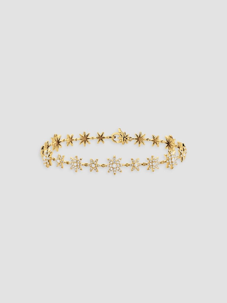 David Yurman Women's Petite Starburst Tennis Bracelet in 18K Yellow Gold - Gold - Size XS
