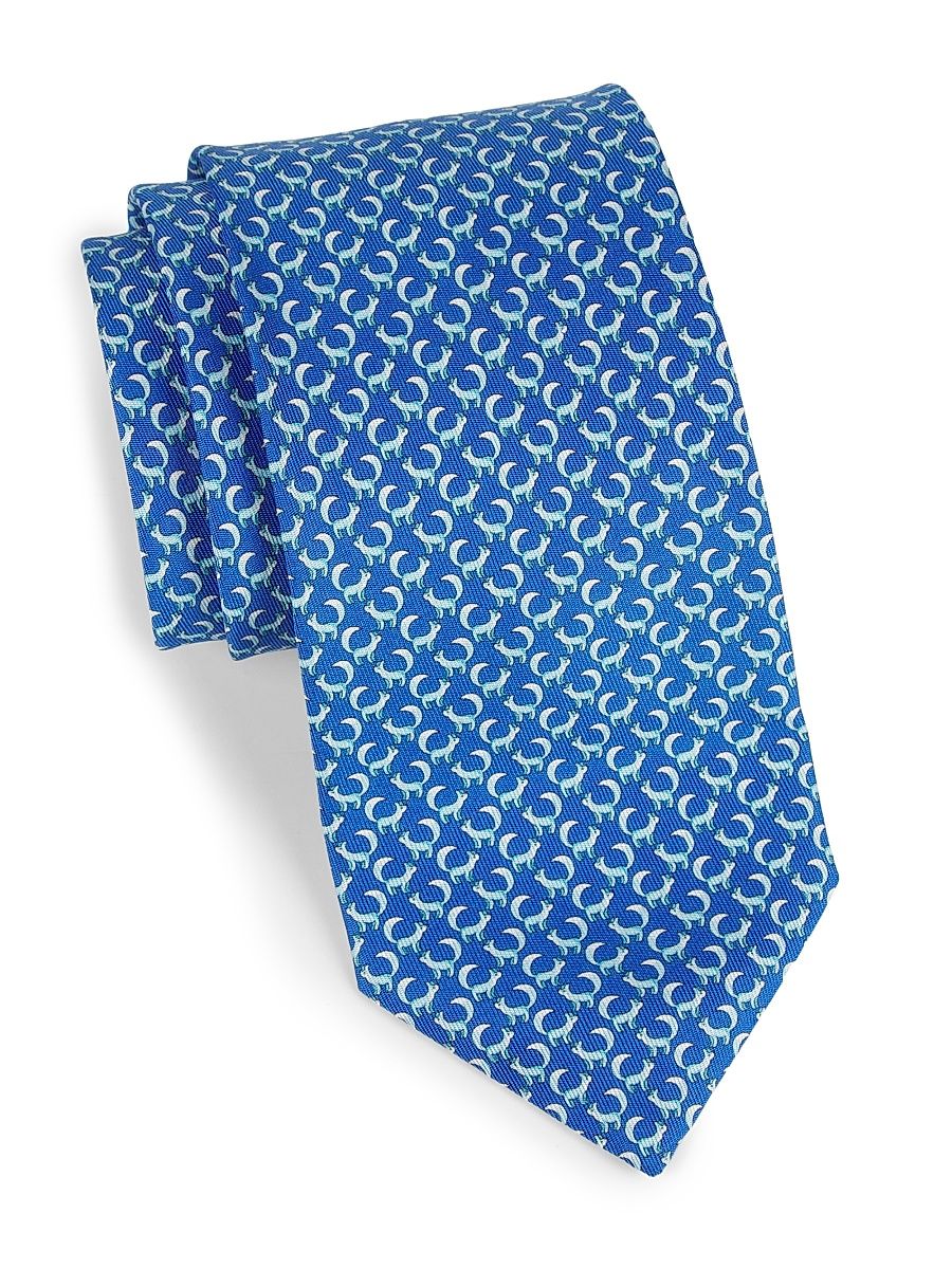 Men's Zampa Silk Tie - Blue Marine